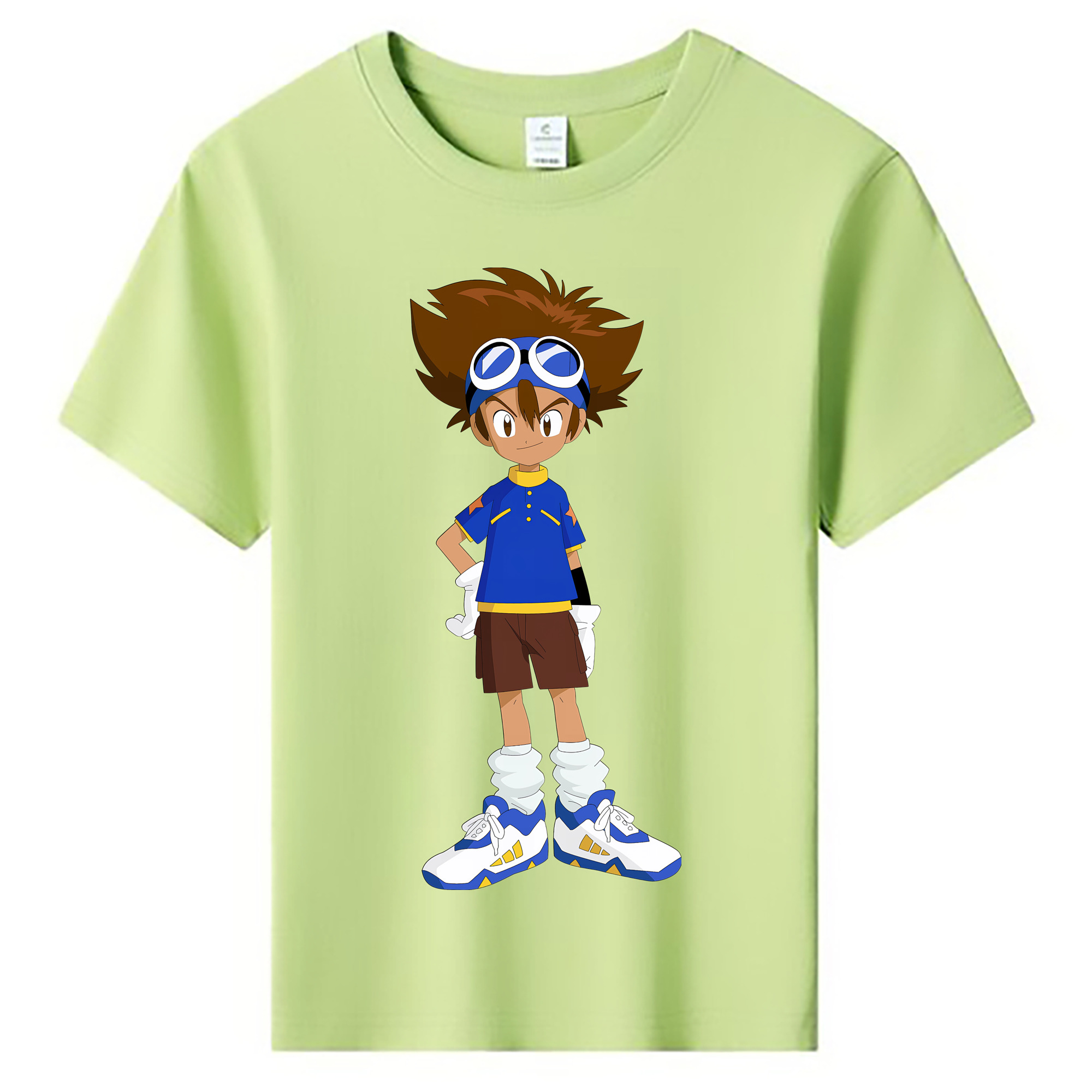 （画像用） Digimon デジタルモンスター/デジモン 綿100％キッズTシャツ（フロントプリント）